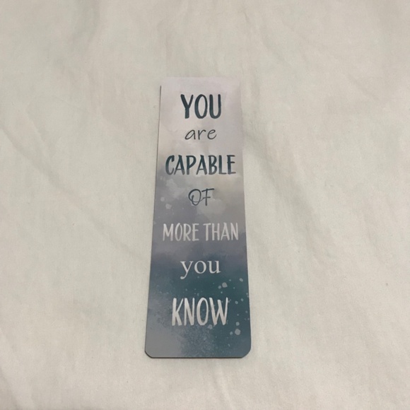 Believe Bookmark Double Sided You are Capable of More Than You Know Motivational - Picture 2 of 2